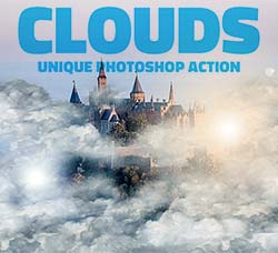 极品PS动作－云海光晕：Clouds Photoshop Action